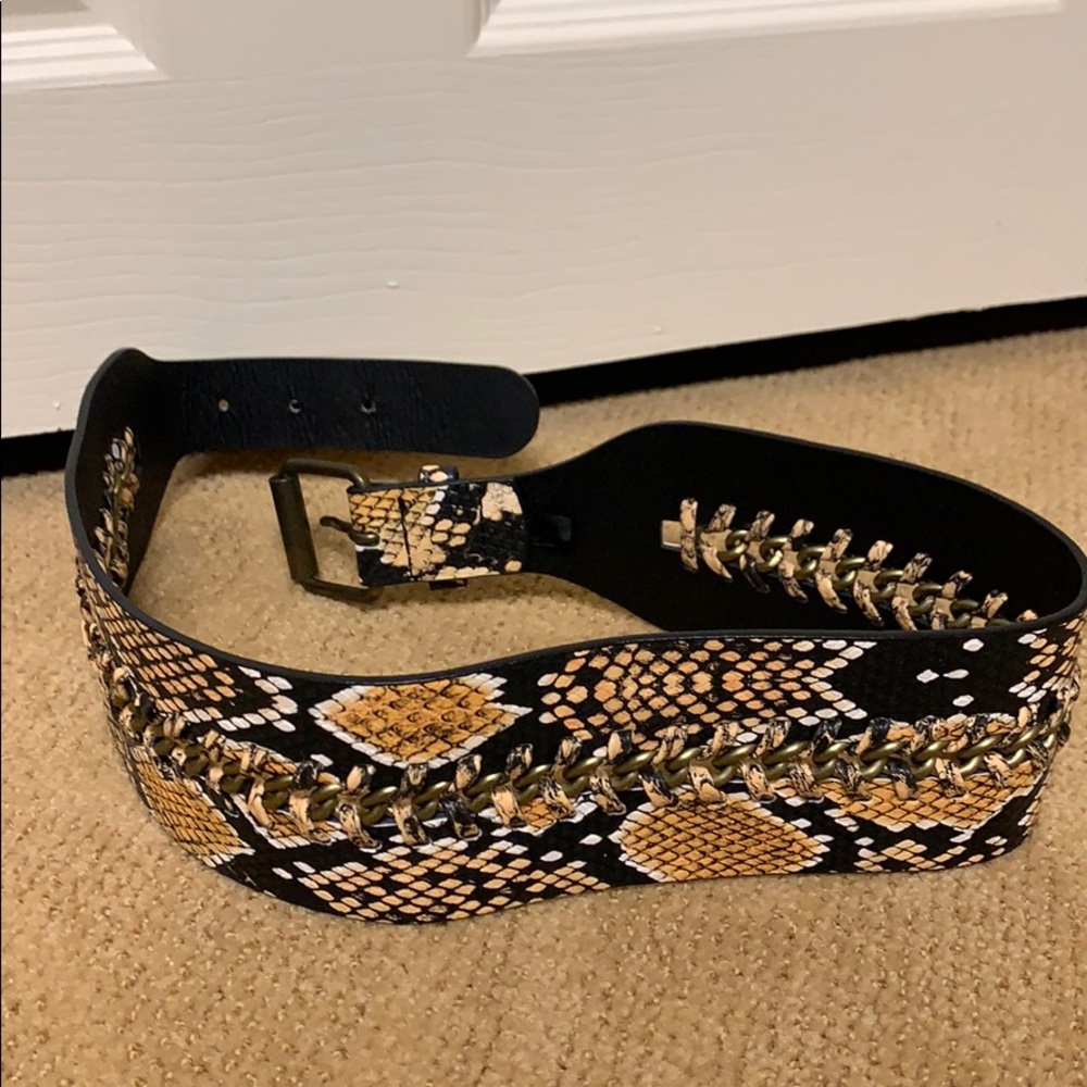 BCBG Snakeskin Belt